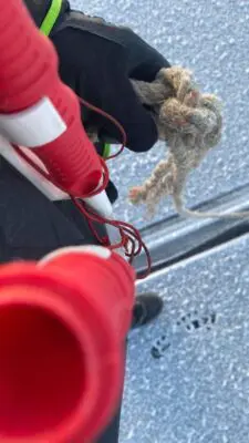 Användning av räddningslina