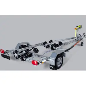 Alternative view of Respo 80 Km/h Bromsad båttrailer båtar upp till 5,3m Bladfjädring