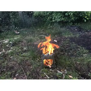 Alternative view of Briv Utomhus Vedspis Rostfri Med Väska