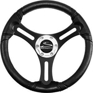 Båtratt Torcello Svart/Krom 330mm - 355mm