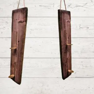 Alternative view of Handgjord Värmeljushållare I Återvunnet Trä