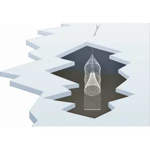 Stående lakryssja 1,5 m