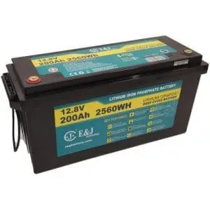 EJ Technology Litium 12V 200Ah Heat Bluetooth