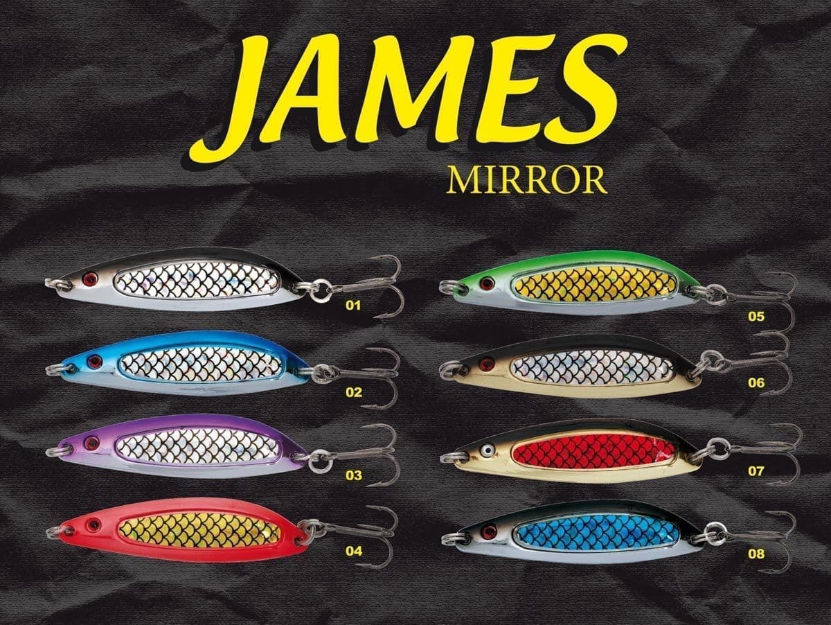 Betesats för gjutfiske och trolling! Den mycket livliga simningen av James-skedar gör att rovdjur och dyrbar fisk träffas!