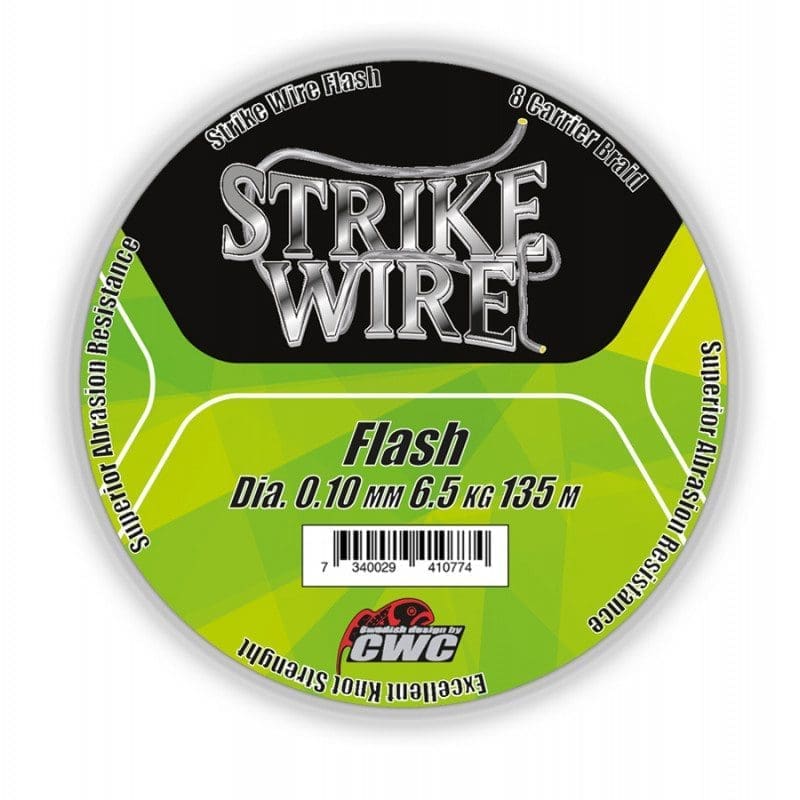 Strike Wire Flash X8, 0,16mm/11kg -135m, Fluro Green