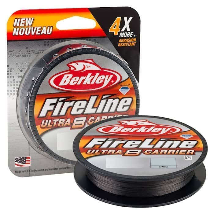 Berkley FireLine Ultra 8 Carrier är en något mer "rund" lina jämfört med originalet FireLine (dock inte lika rund som FireLine Tracerbraid)