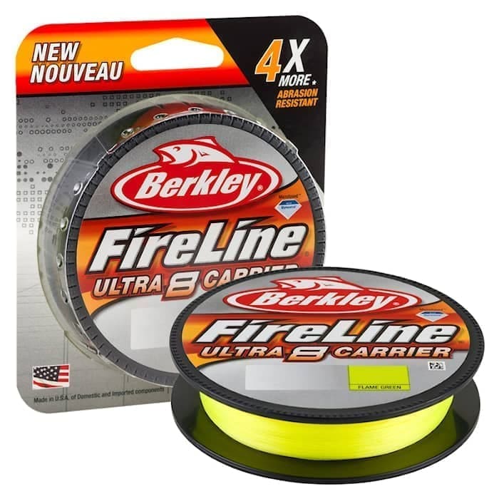 Berkley FireLine Ultra 8 Carrier är en något mer "rund" lina jämfört med originalet FireLine (dock inte lika rund som FireLine Tracerbraid)