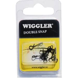 Wiggler Dubbel Snap är en hake som används vid pimpelfiske och är mycket populär att sätta emellan vertikalpirken och kroken.