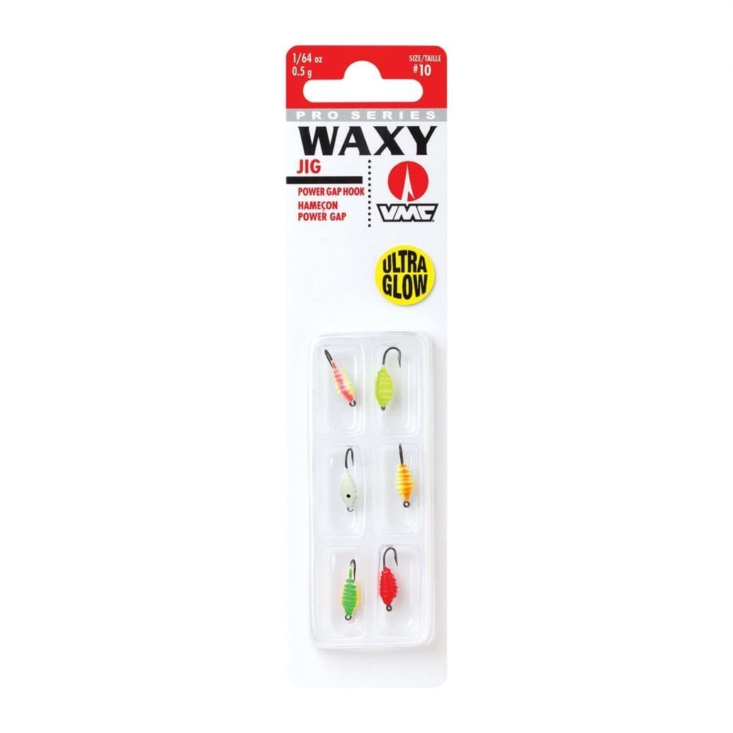 VMC Waxy Jig är en imitation av en liten vattenlevande insekt som antingen kan fiskas som den är eller på an tafs under ett rödingblänke eller en pirk.