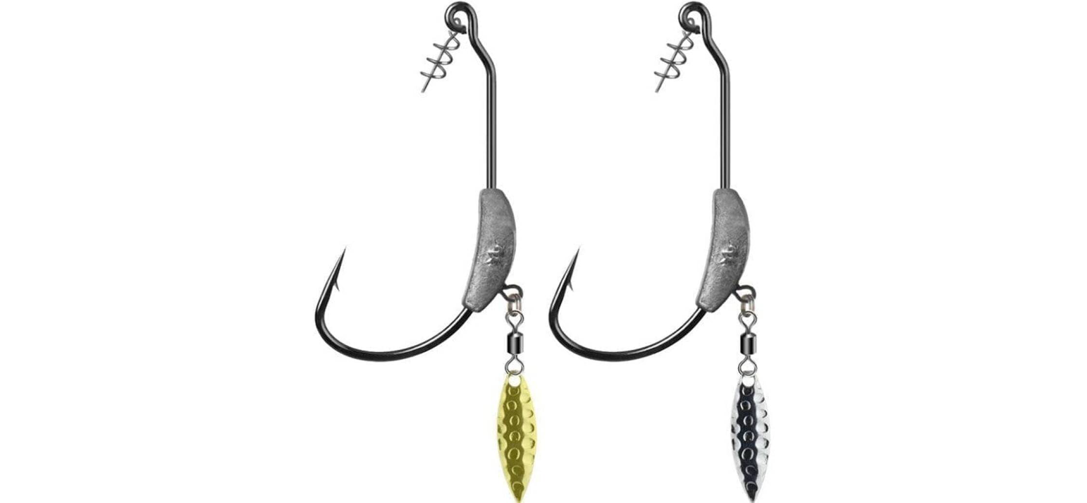 Offset Fishing Hooks 4G 5g 7g Crank Hook med sked Soft Beten Lägg Lead Crank Hook med bly Sinker metallsked Sequins