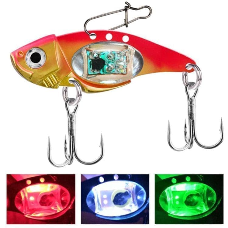 Fiske Lure LED-ljus Djup Drop Underwater ögonform fiske bete Luminous Lure för att locka fisken