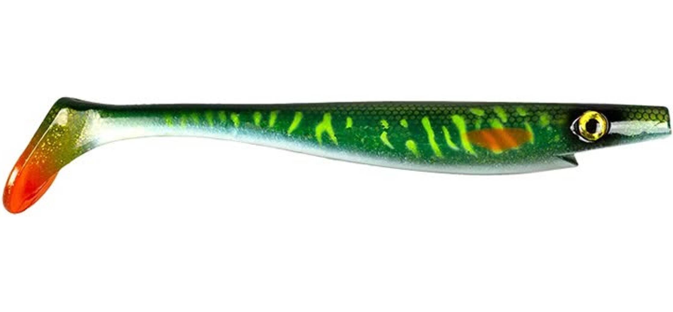 Giant Pig Tail, 40cm, 130g - Green Motoroil Pike UV