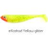 eXoshad är gjord i en riktigt mjuk gummiblandning och passar bäst tillsammans med en traditionell jiggskalle i storlek 4/0 - 5/0 eller med en cheburashka-skalle/linkhead med tillhörande krok.