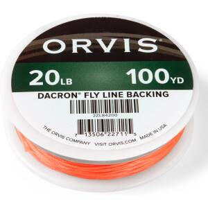 Orvis Dacron Fly Line Backing, 20lb 100yd, Orange
