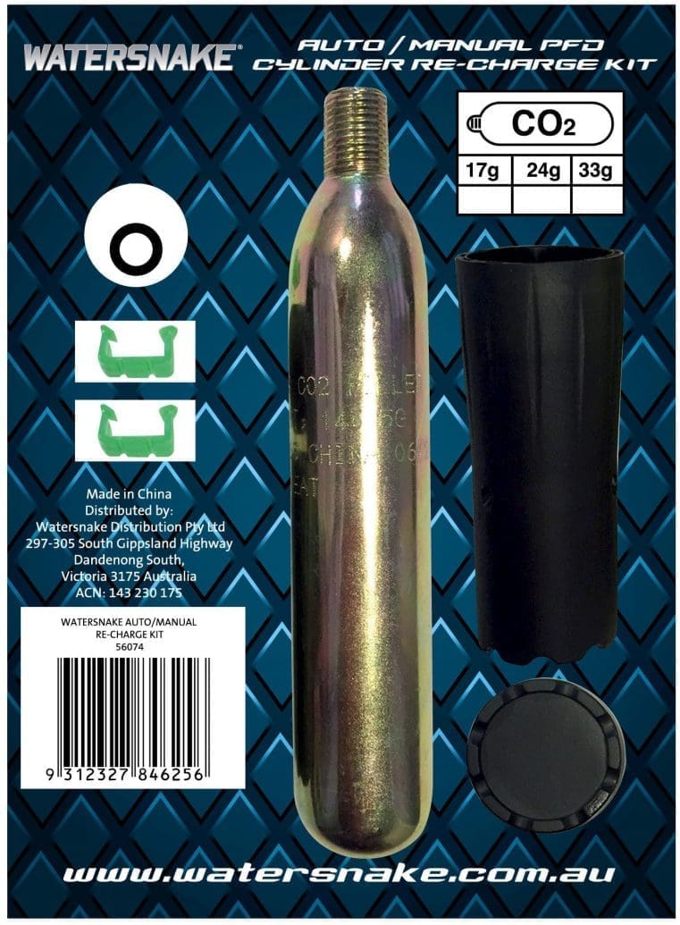 Watersnake Cylinder 33gm Re-Charge Kit (för uppblåsbara bilar