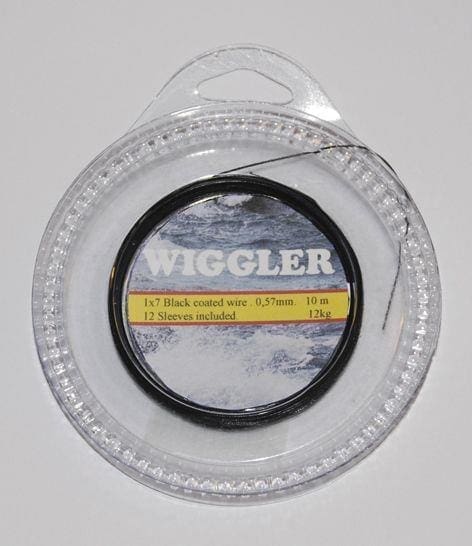 Wiggler 1x7 Black Coated Wire 0,68mm 10m 25kg