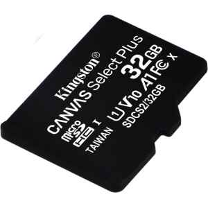 Kingston Canvas Select Plus MicroSDHC, 32GB, Class 10 UHS-I, black