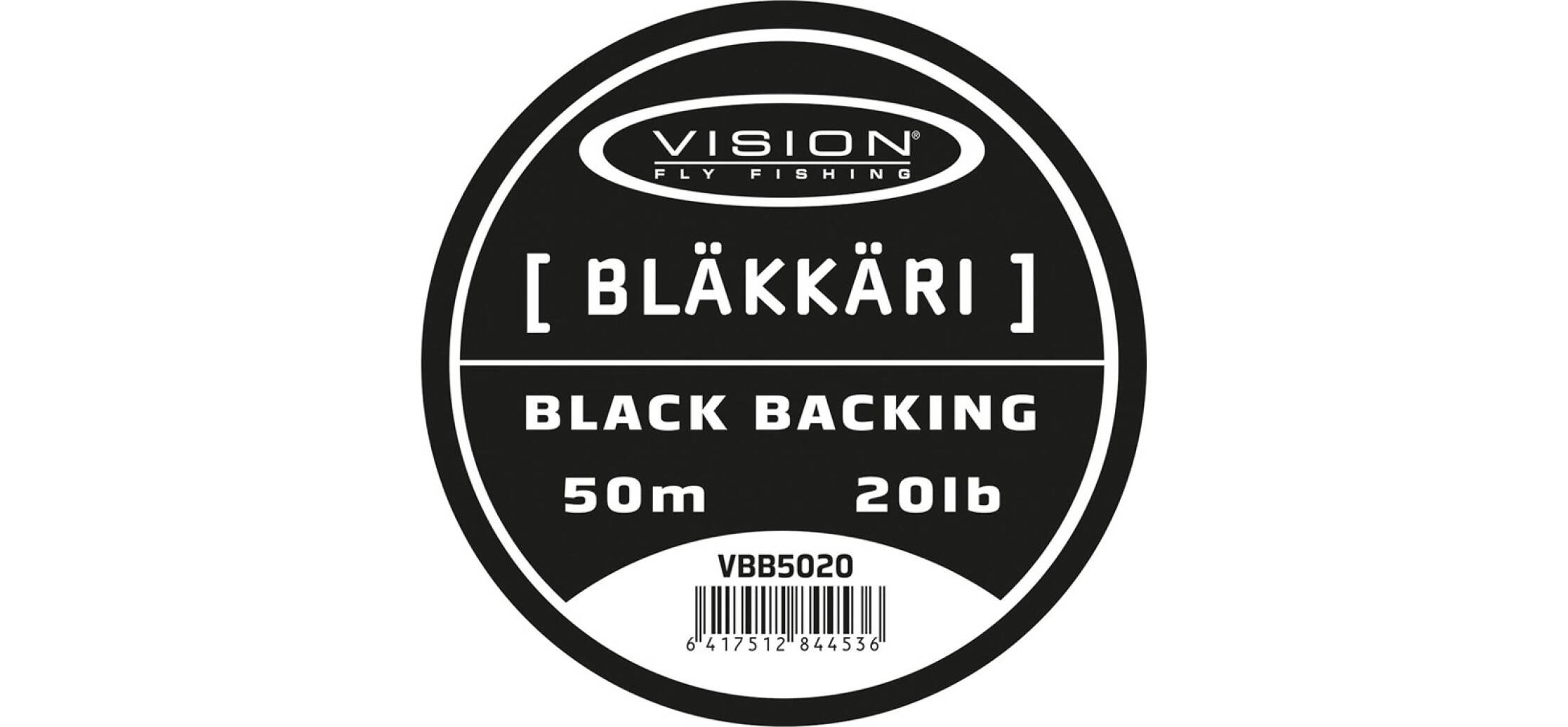 Vision Bläkkäri 150m 30lb, Black Backing