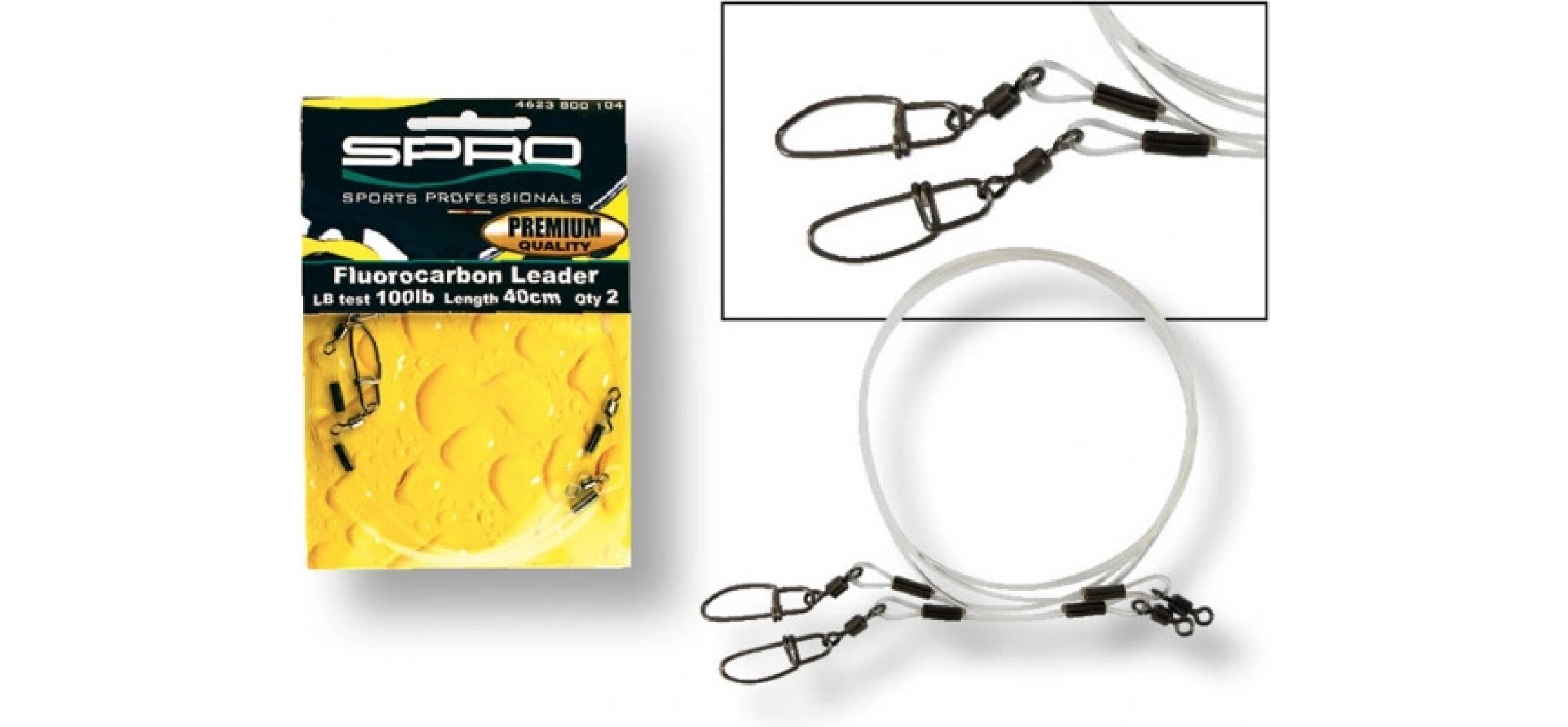 SPRO Fluorocarbon tafs 45.5 kg 60 cm 2-pack