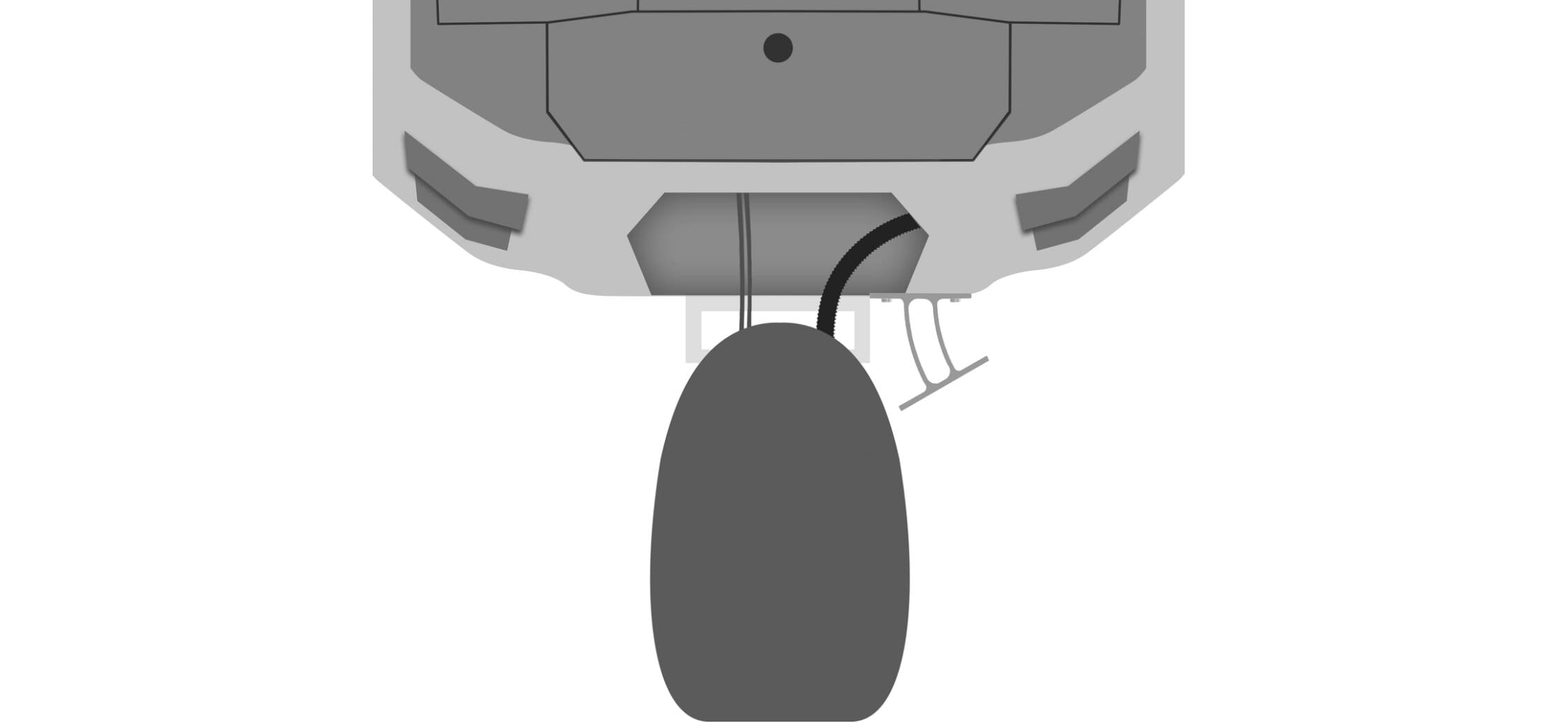 Minn Kota Raptor Vinklat Fäste Svart/Vit - Bild 7