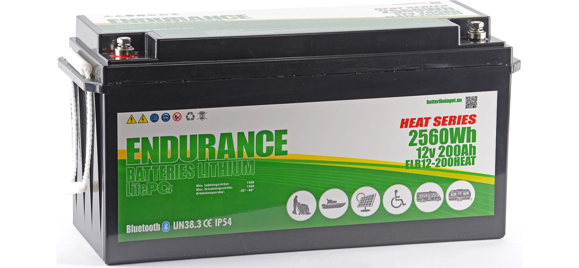 Endurance Litium 12V 200Ah Heat & BL