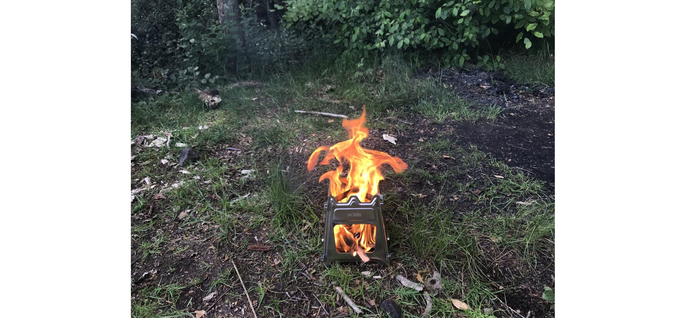 Briv Utomhus Vedspis Rostfri Med Väska - Bild 2