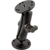RAM® Universal Double Ball Mount with Two Round Plates - B Size Medium