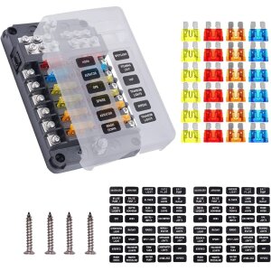 Greluma 12-Vägs Bladsäkring Block 12V